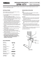 Yamaha SPM-10-TV - Owners Manual 